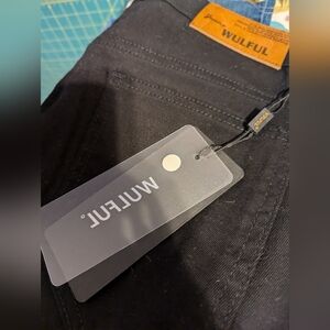 Wulful Men 33 Black Jeans NWT